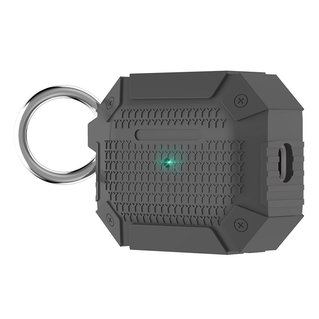 Apple AirPods Pro 3 Cover med krog - Grå