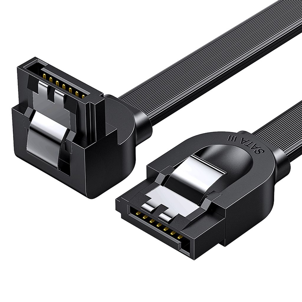 Ugreen angle SATA 3.0 kabel 0.5m sort (US217)
