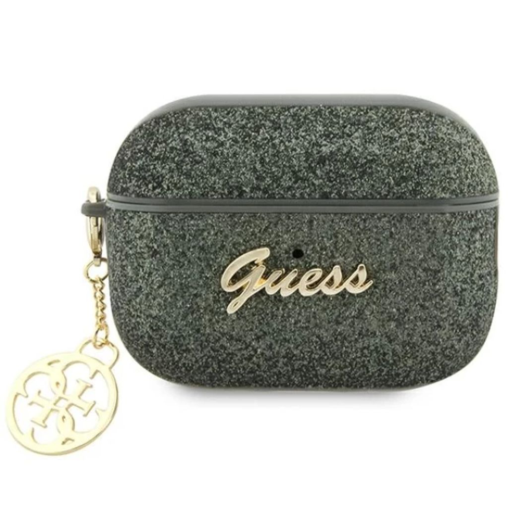 Guess Glitter Flake 4G Charm Etui till Airpods Pro 2 - Grøn