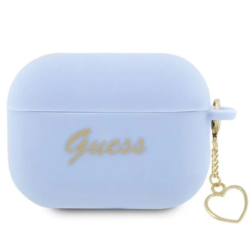 Guess Charm Heart Silikon Fodral till Airpods Pro 2 - Blå