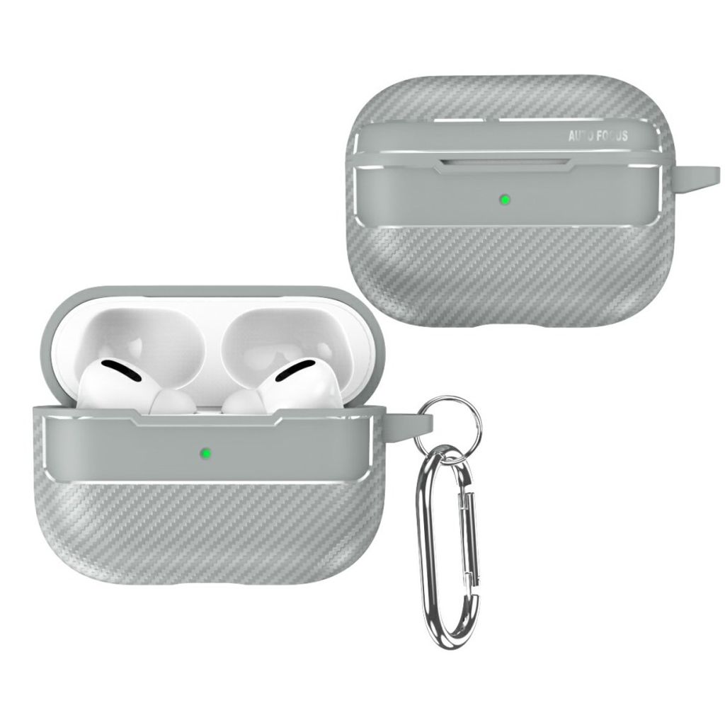 Apple AirPods Pro 3 Cover med Krog - Grå