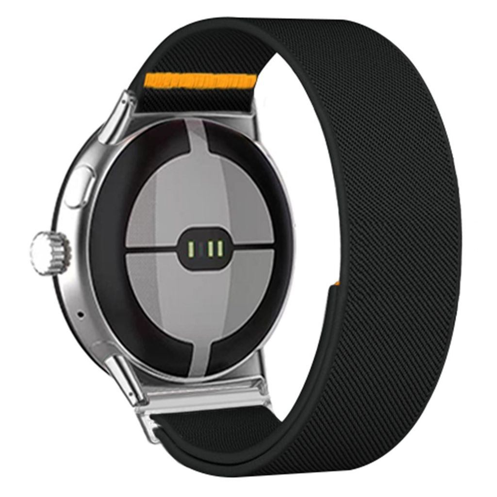 Google Pixel Watch 3 45 mm Kellonranneke, Nylon - musta