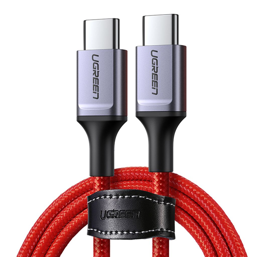 Ugreen US294 USB-C til USB-C kabel 1m rød 3A/480Mb/s