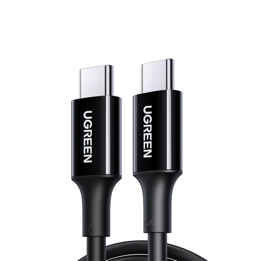 Ugreen US300 USB-C / USB-C kabel 480Mb/s 5A 1m - sort