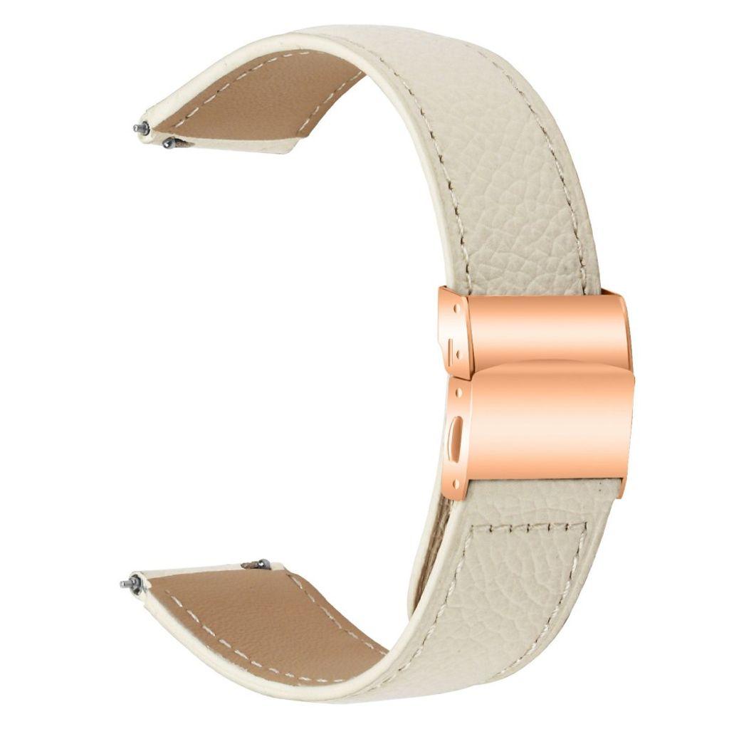 Garmin D2 Air X10/Venu/Approach S40 etc. Watch Strap Genuine Leather – Beige