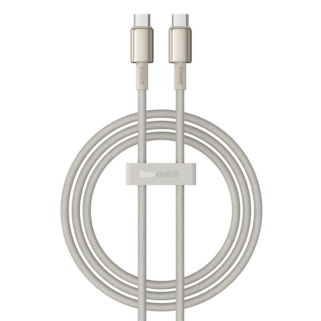 Baseus Tungsten Gold USB-C / USB-C kabel 100W 1m - guld