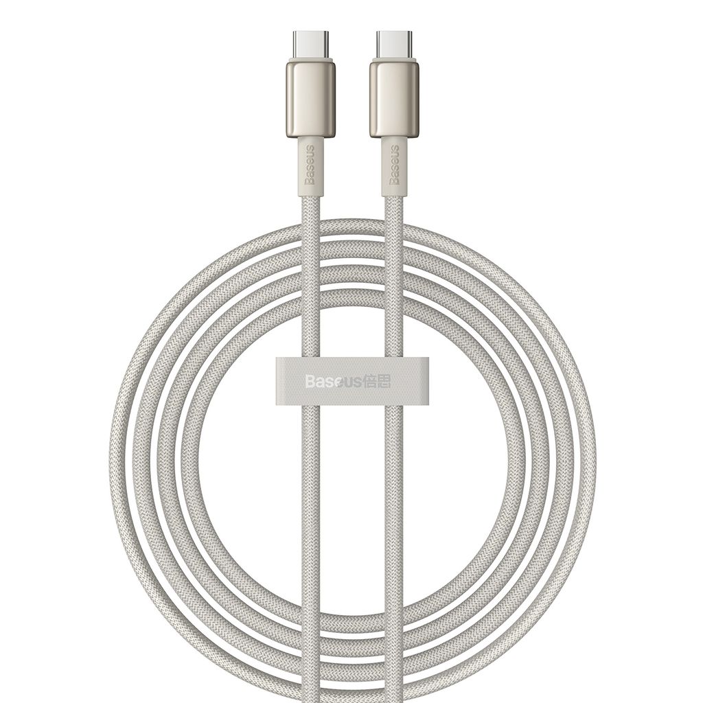 Baseus Tungsten Gold USB-C / USB-C kabel 100W 2m – guld