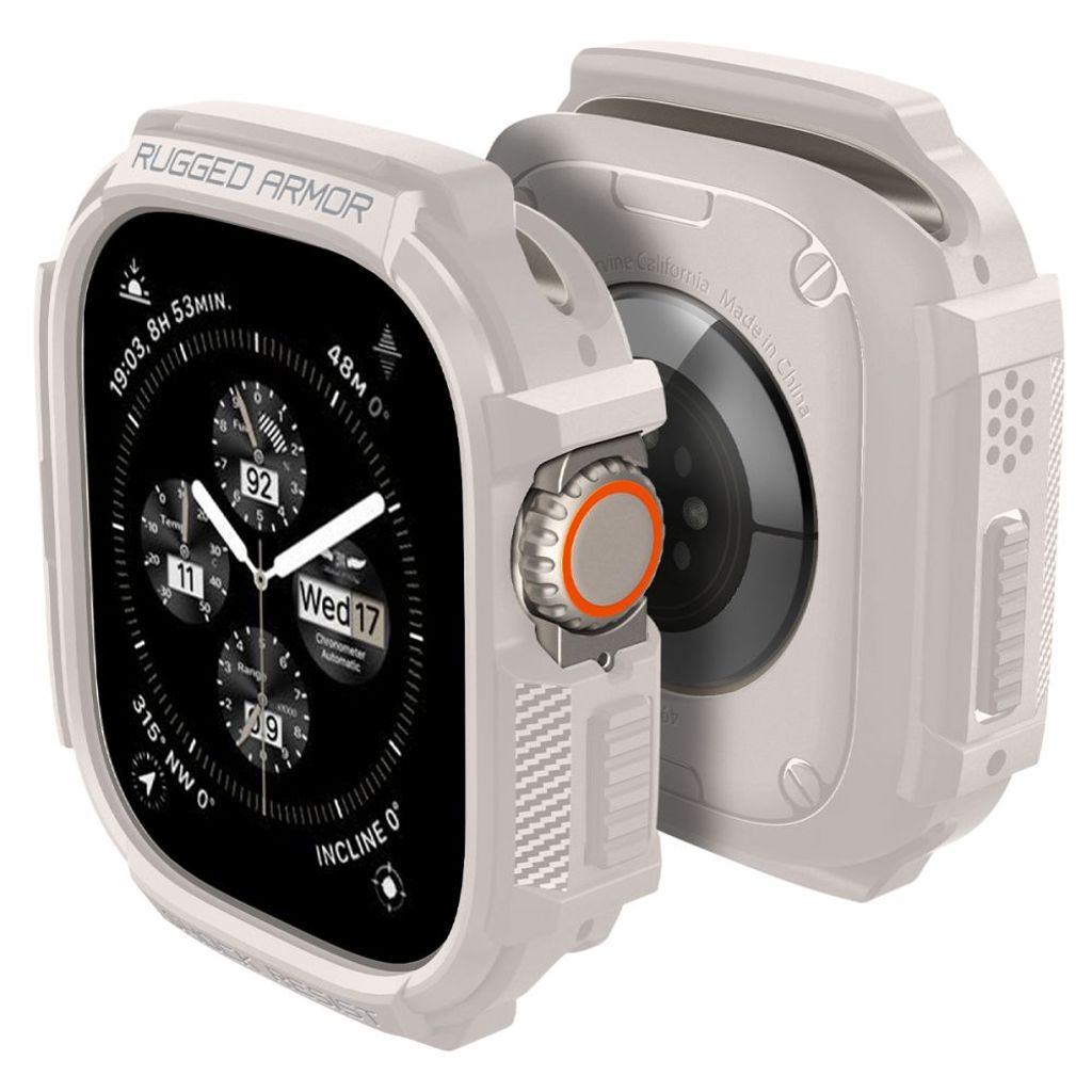 Spigen Rugged Armor Deksel til Apple Watch Ultra 1/2 (49mm) - Beige