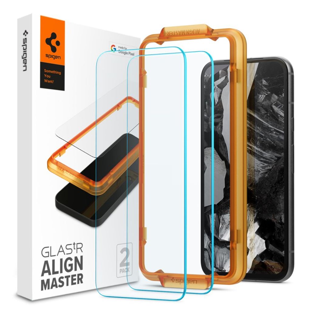 Spigen ALM Glas.tR, 2-pack Näytönsuoja Google Pixel 8A