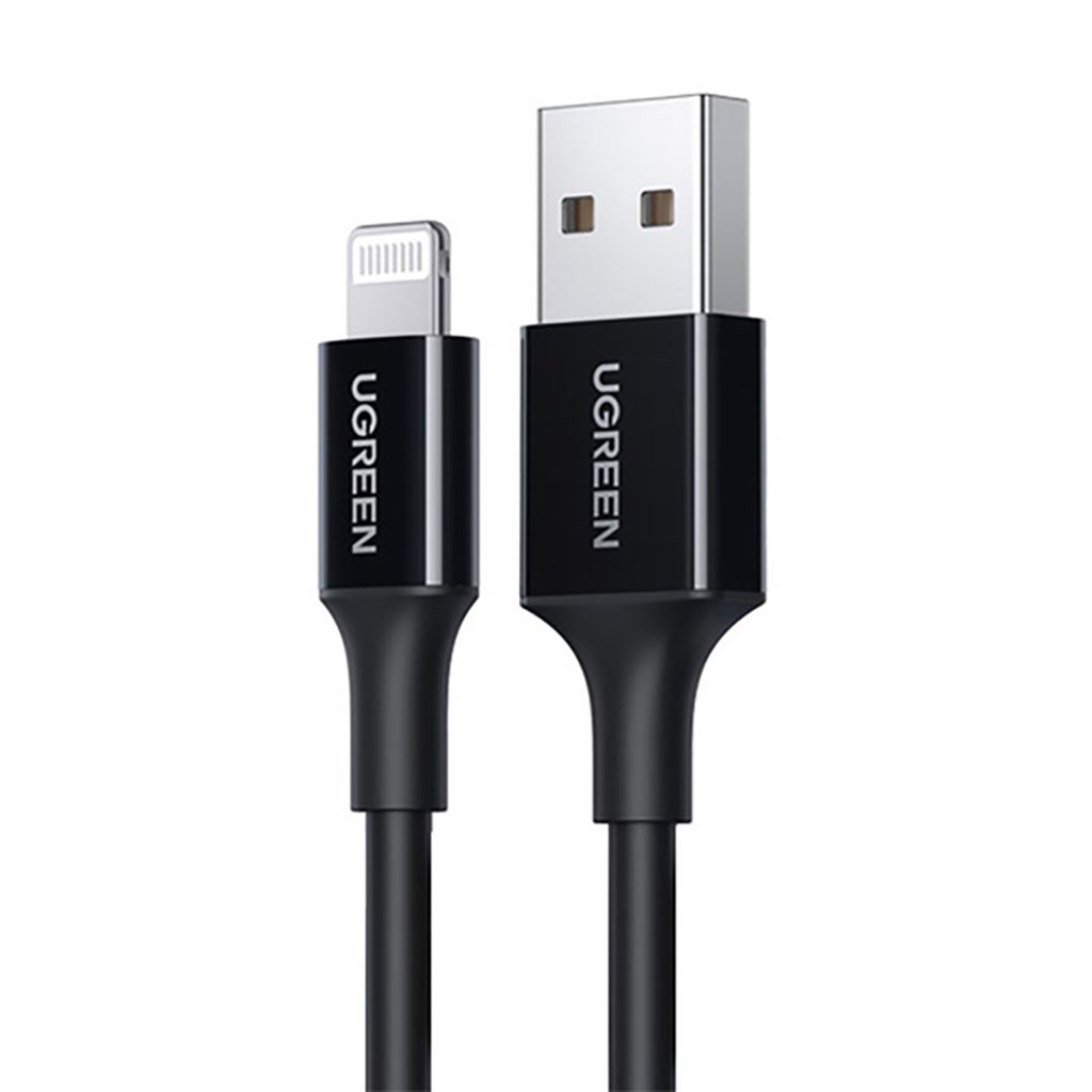 Ugreen US155 80822 USB-A / Lightning MFi -kaapeli 1m, musta