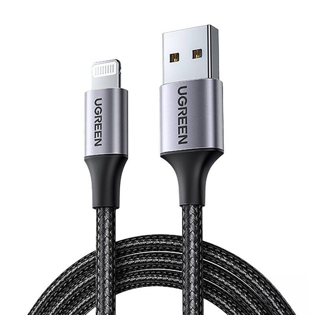 Ugreen US199 60157 USB-A / Lightning MFi-kaapeli 1,5m, musta