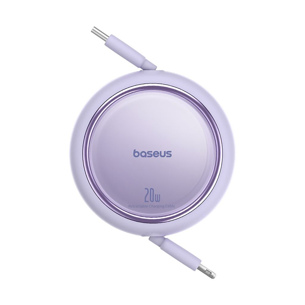 Baseus Free2Pull Cable Retractable USB-C / Lightning 20W 1m - violetti