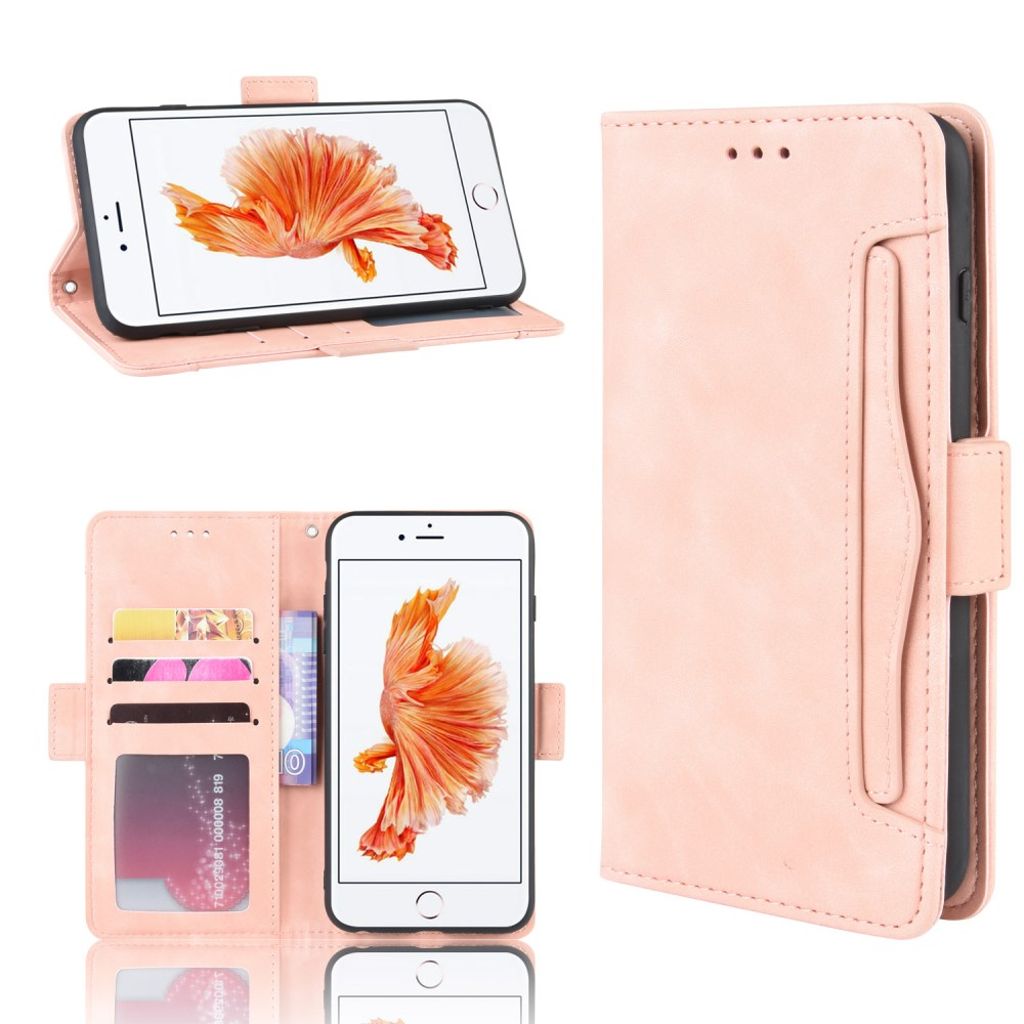 iPhone 6/6s Etui med Stativ - Rosa