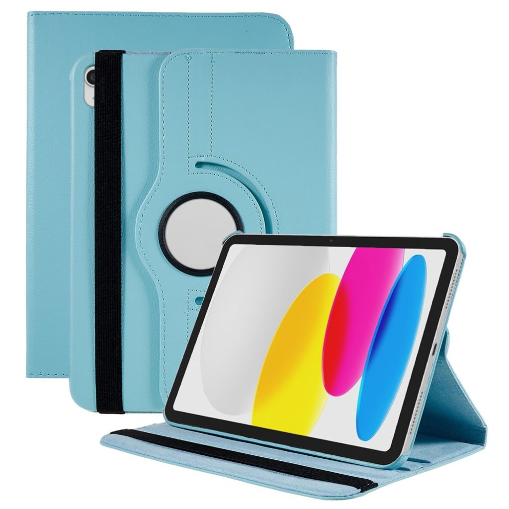 iPad A16 11" 2025/10.9" 2024 Flip cover med roterende standfunktion - Blå