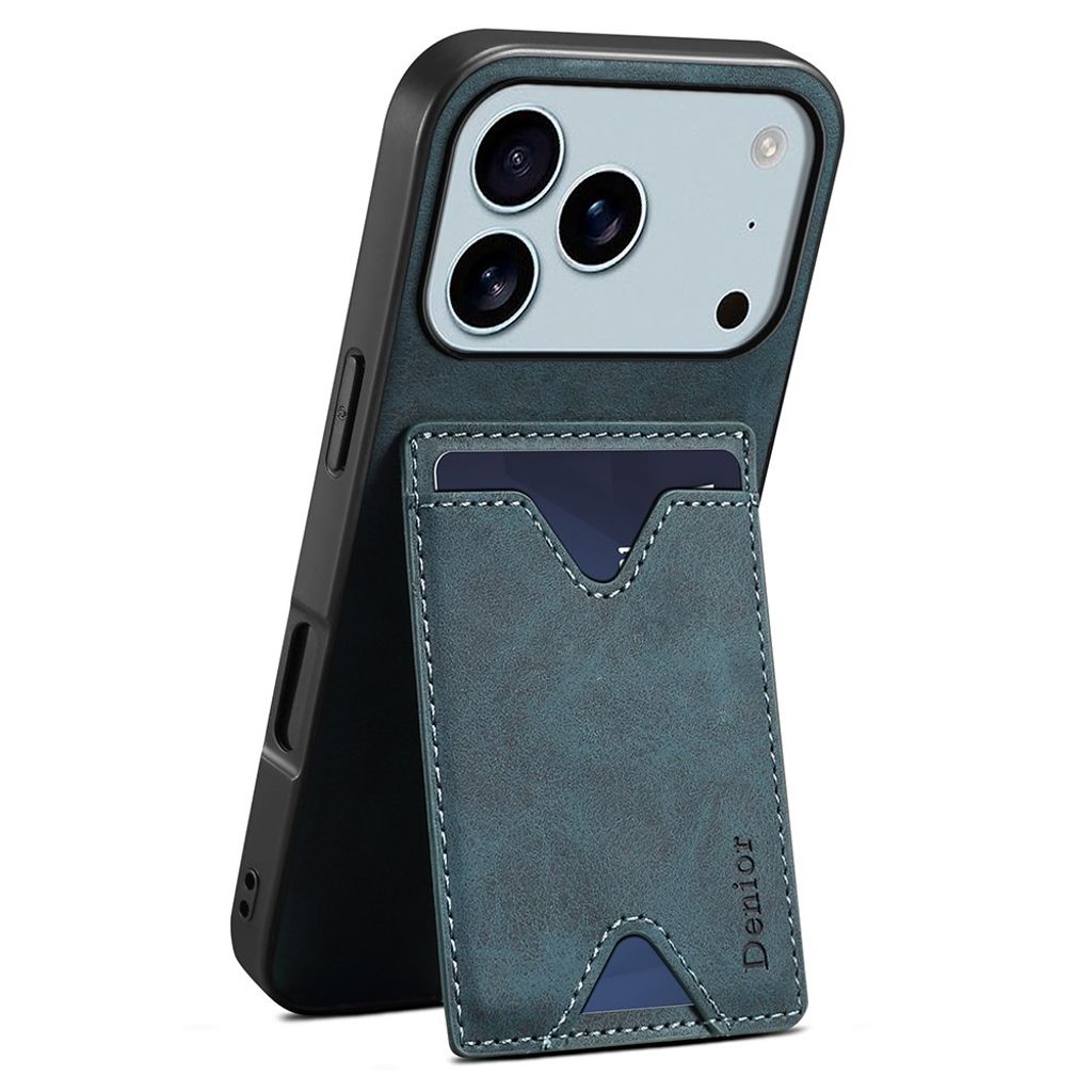 DENIOR iPhone 17 Pro Max Case with Stand - Blue