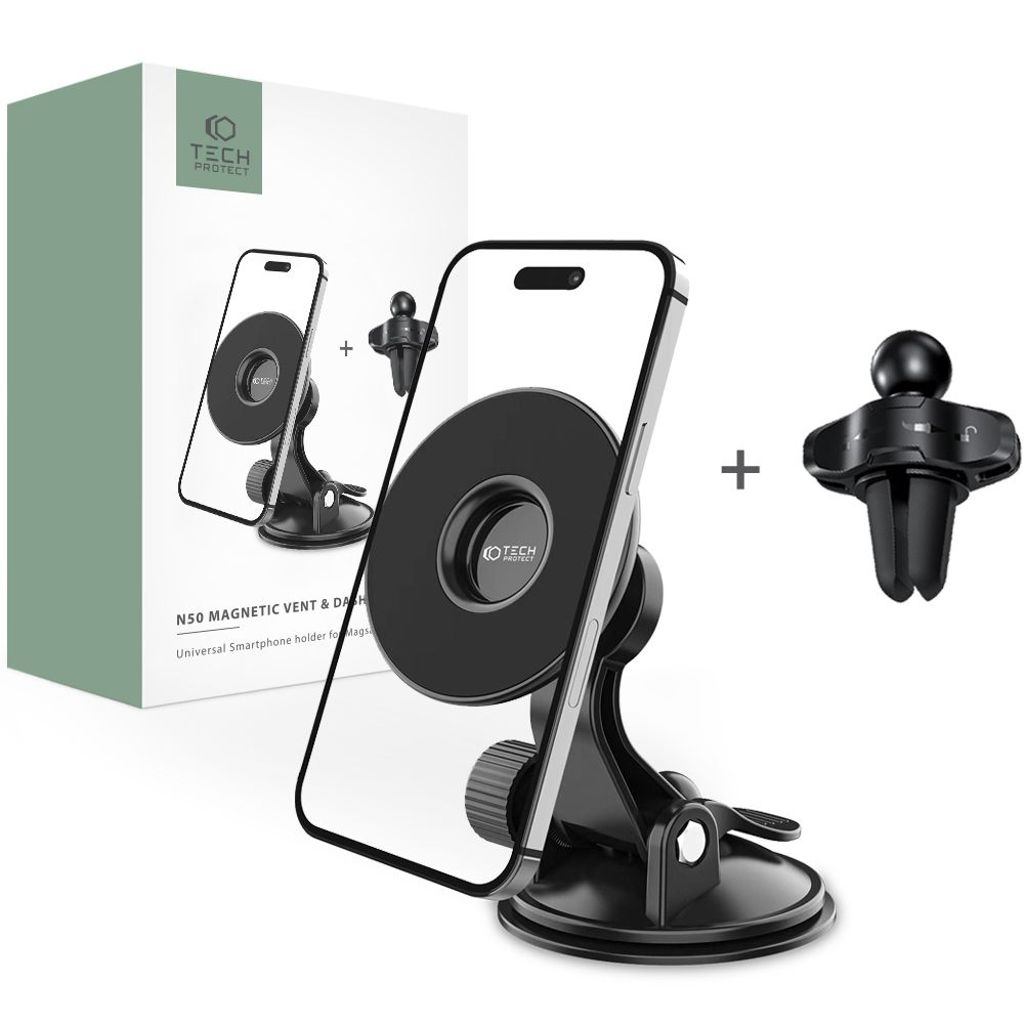Tech-Protect N50 MagSafe Dashboard/Air Vent Phone Holder - Black