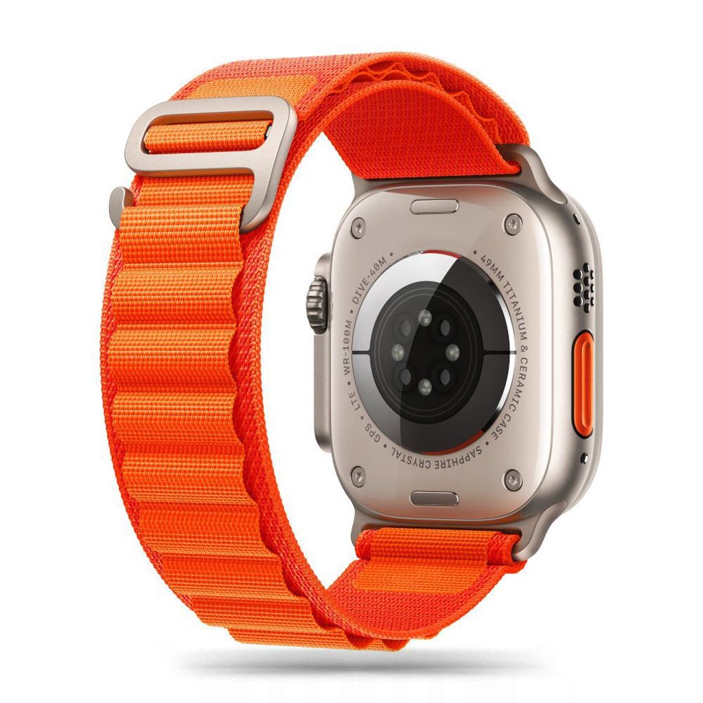 Tech-Protect Nylon Pro Klokkereim til Apple Watch 42/44/45/49 mm - Oransje