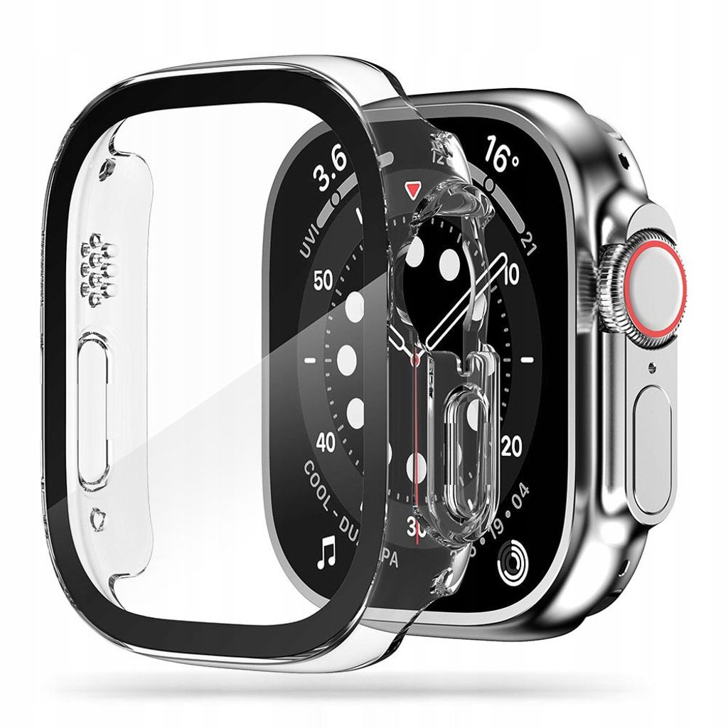 Tech-Protect Defense360 Deksel til Apple Watch Ultra 1/2 (49mm) - Gjennomsiktig