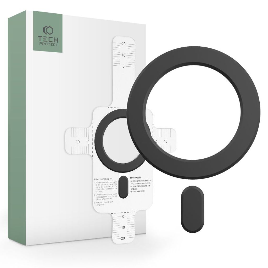 Tech-Protect MagMat MagSafe Magnetic Ring Universaali - Musta