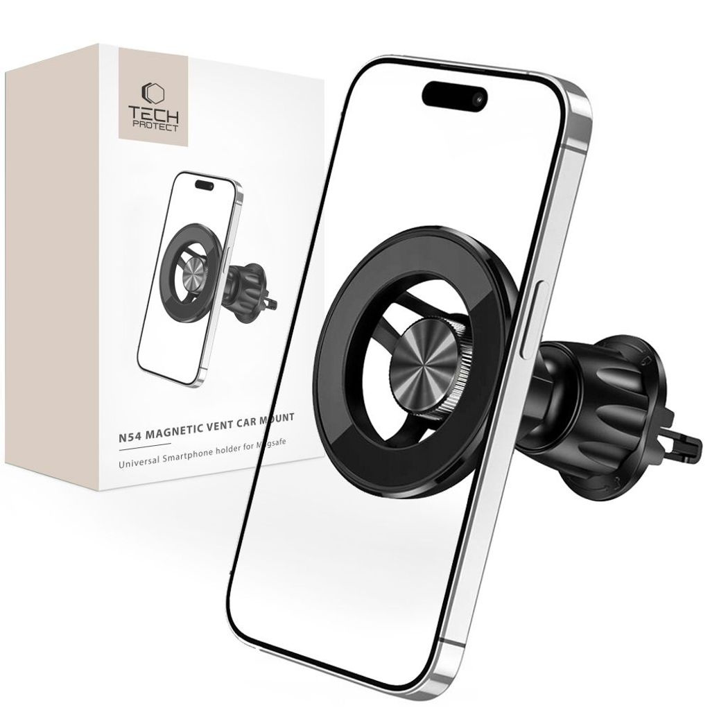 Tech-Protect N54 Car Phone Holder with MagSafe for Air Vent – Black