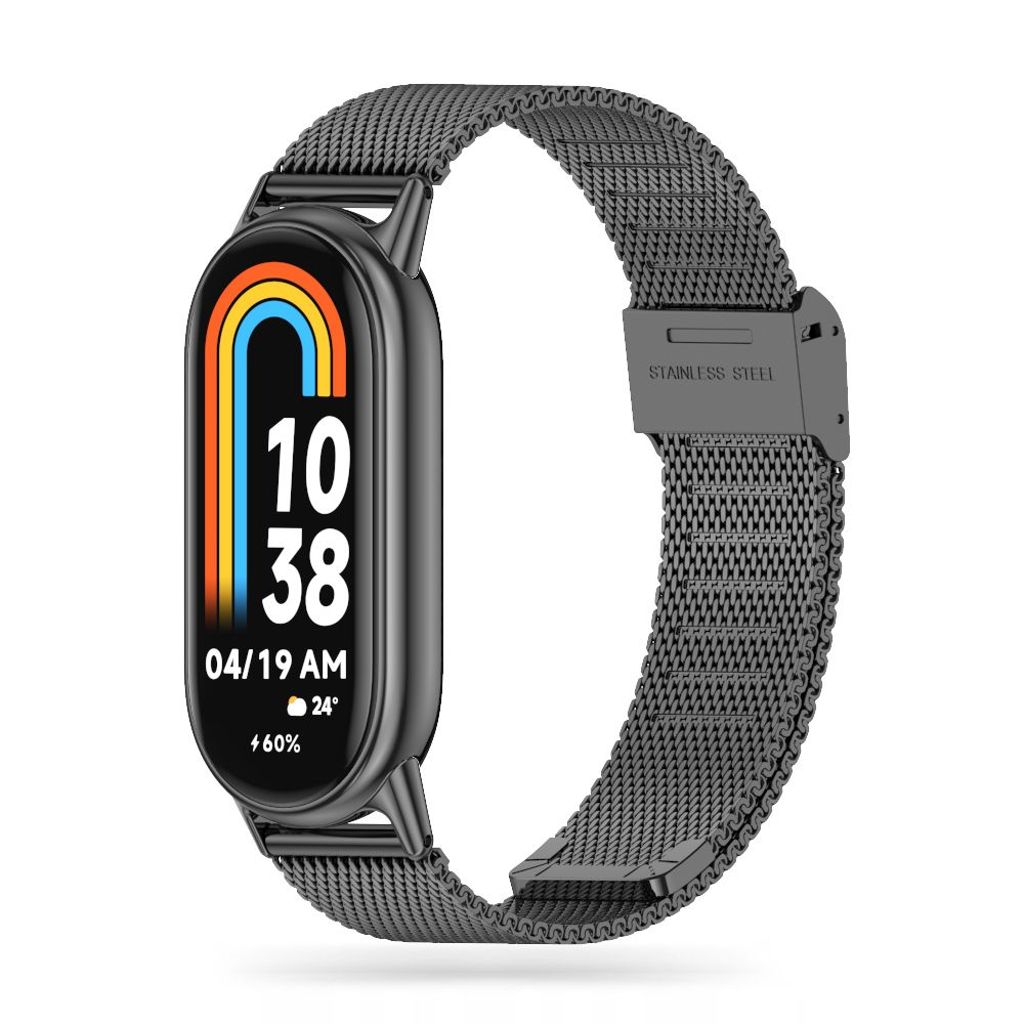 Tech-Protect MilaneseBand Kockarmband till Xiaomi Smart Band 8/8 NFC - Svart