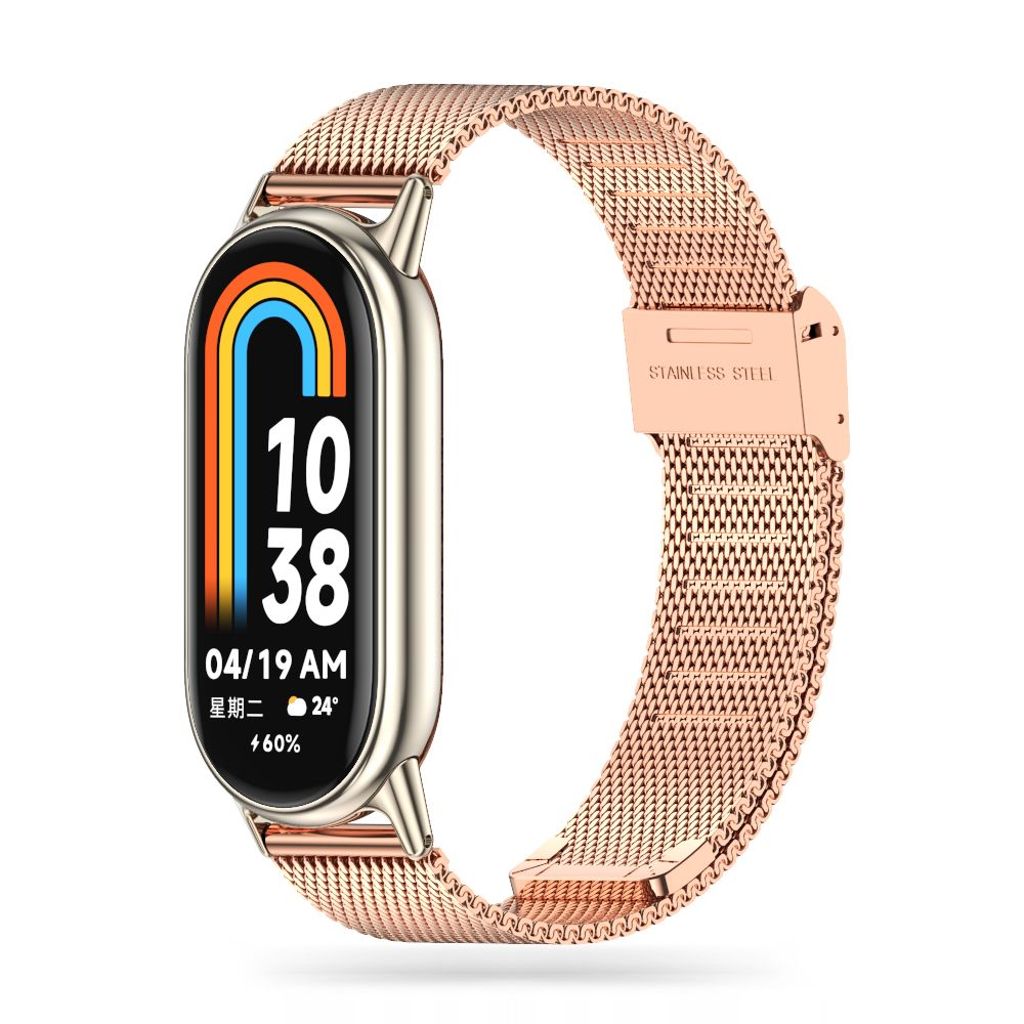 Tech-Protect MilaneseBand Kockarmband till Xiaomi Smart Band 8/8 NFC - Rosa