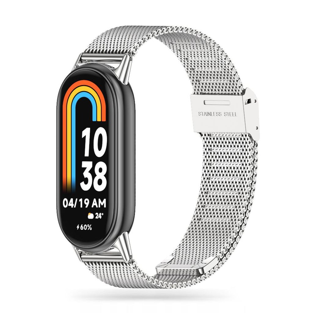 Tech-Protect MilaneseBand Kockarmband till Xiaomi Smart Band 8/8 NFC - Silver