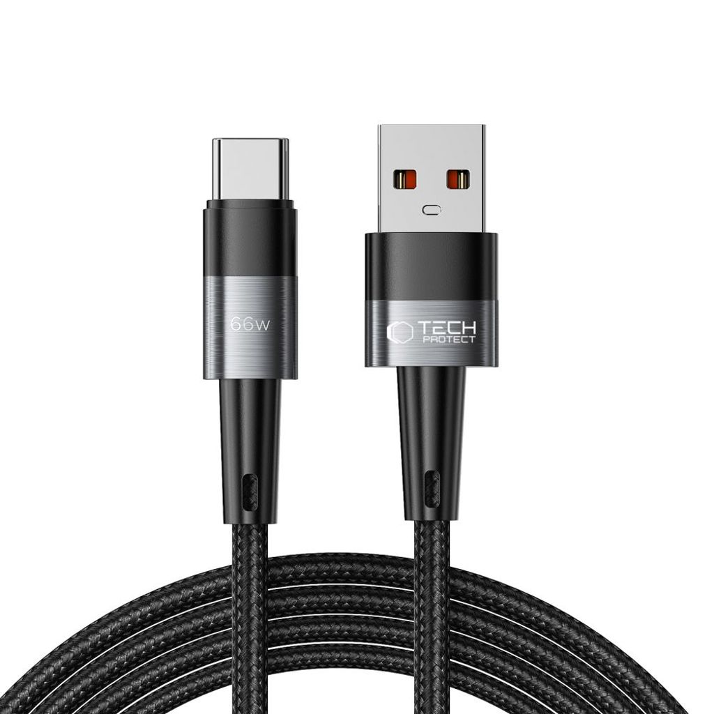 Tech-Protect UltraBoost USB-C / USB-C 66W 6A 2m kabel - grå