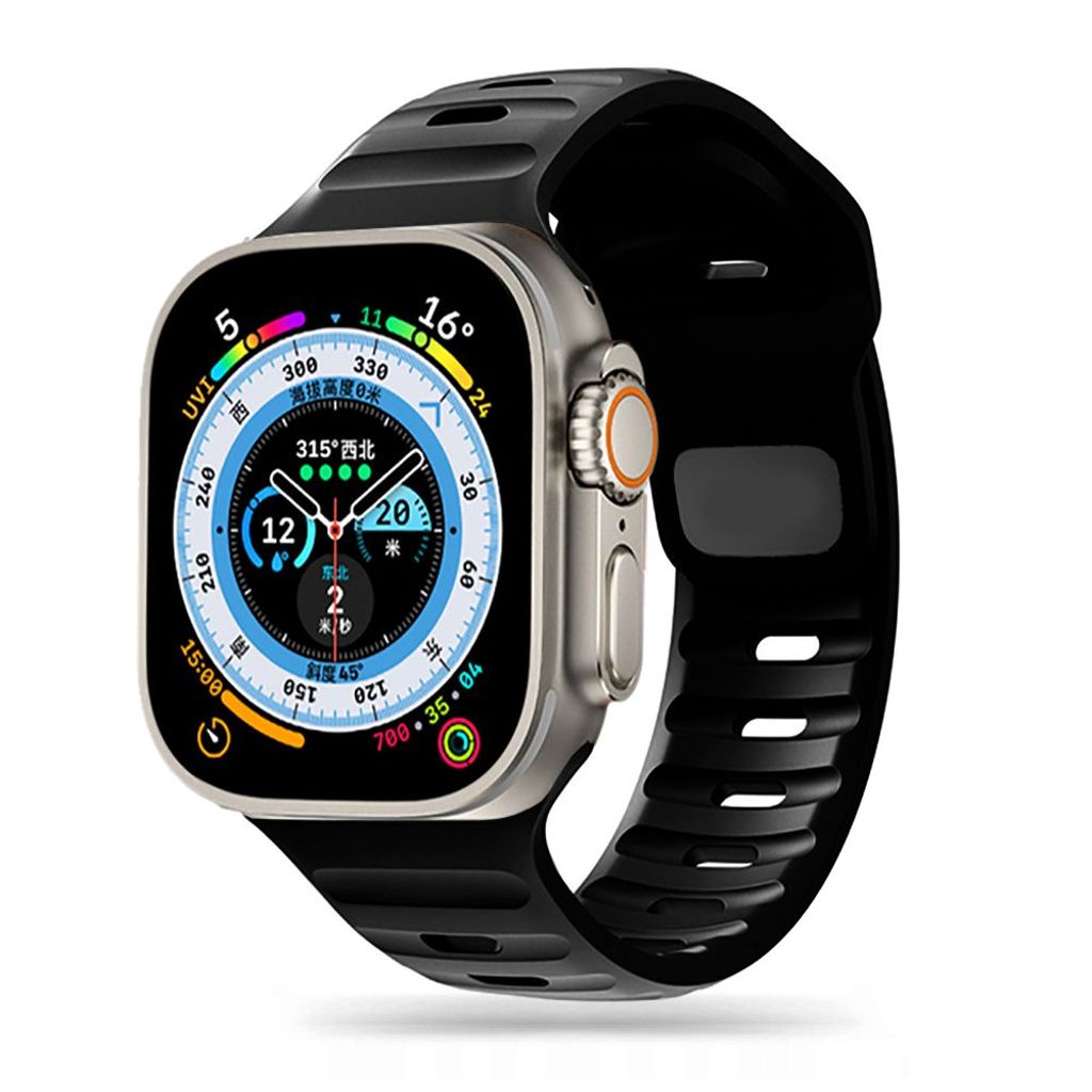 Tech-Protect IconBand Line Klokkereim til Apple Watch 42/44/45/49 mm - Svart