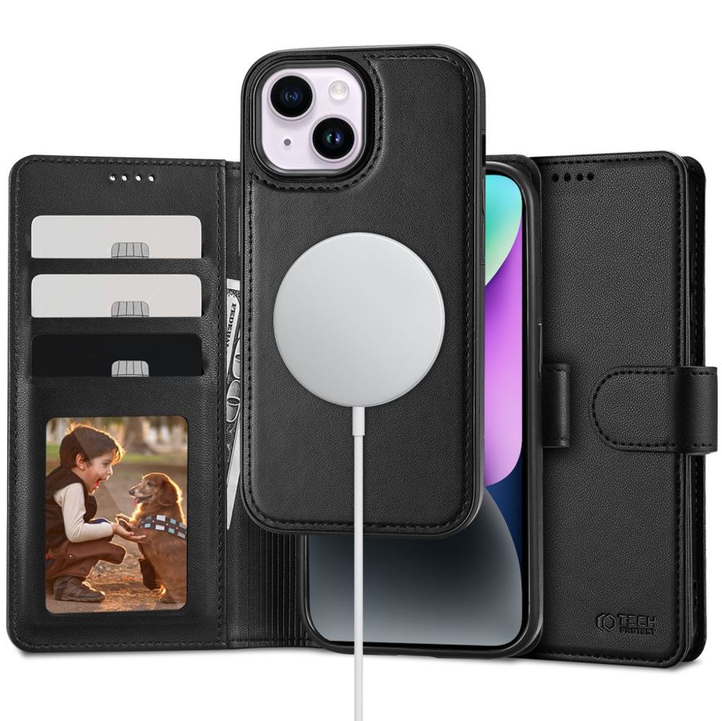 Tech-Protect MagSafe Wallet Etui til iPhone 14 - Svart