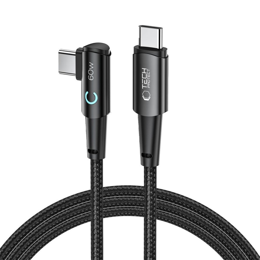 Tech-Protect UltraBoost L USB-C / USB-C 60W 6A Kabel 2m - Grå