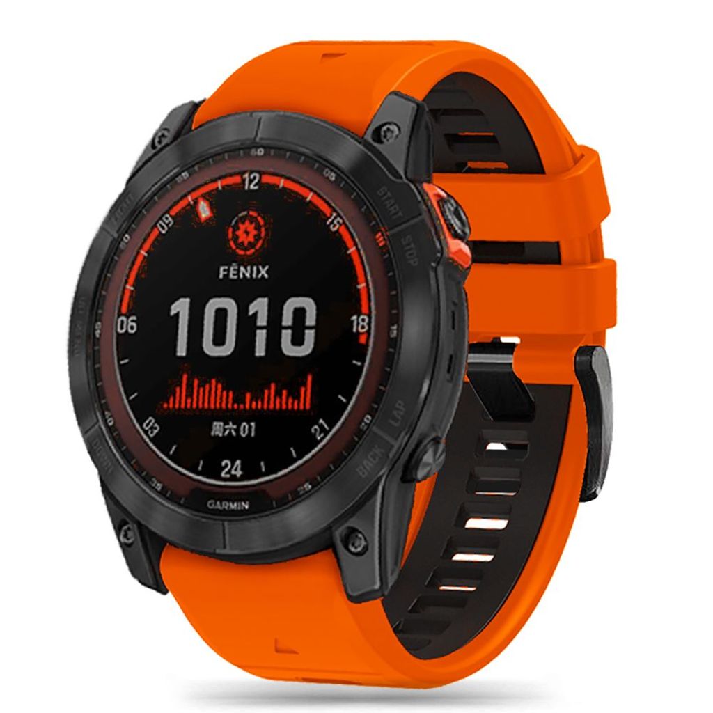 Tech-Protect IconBand Pro Urrem til Garmin Fenix 6X/7X etc - Orange/Sort