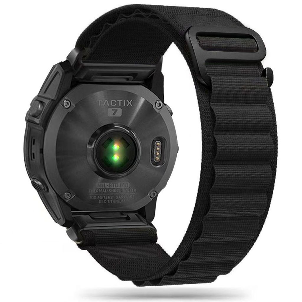 Tech-Protect Nylon Pro Urrem til Garmin Fenix 6X/7X etc - Sort