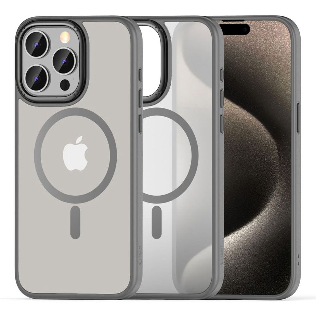 Tech-Protect MagMat 2 MagSafe Deksel til iPhone 15 Pro Max - Titanium Matte