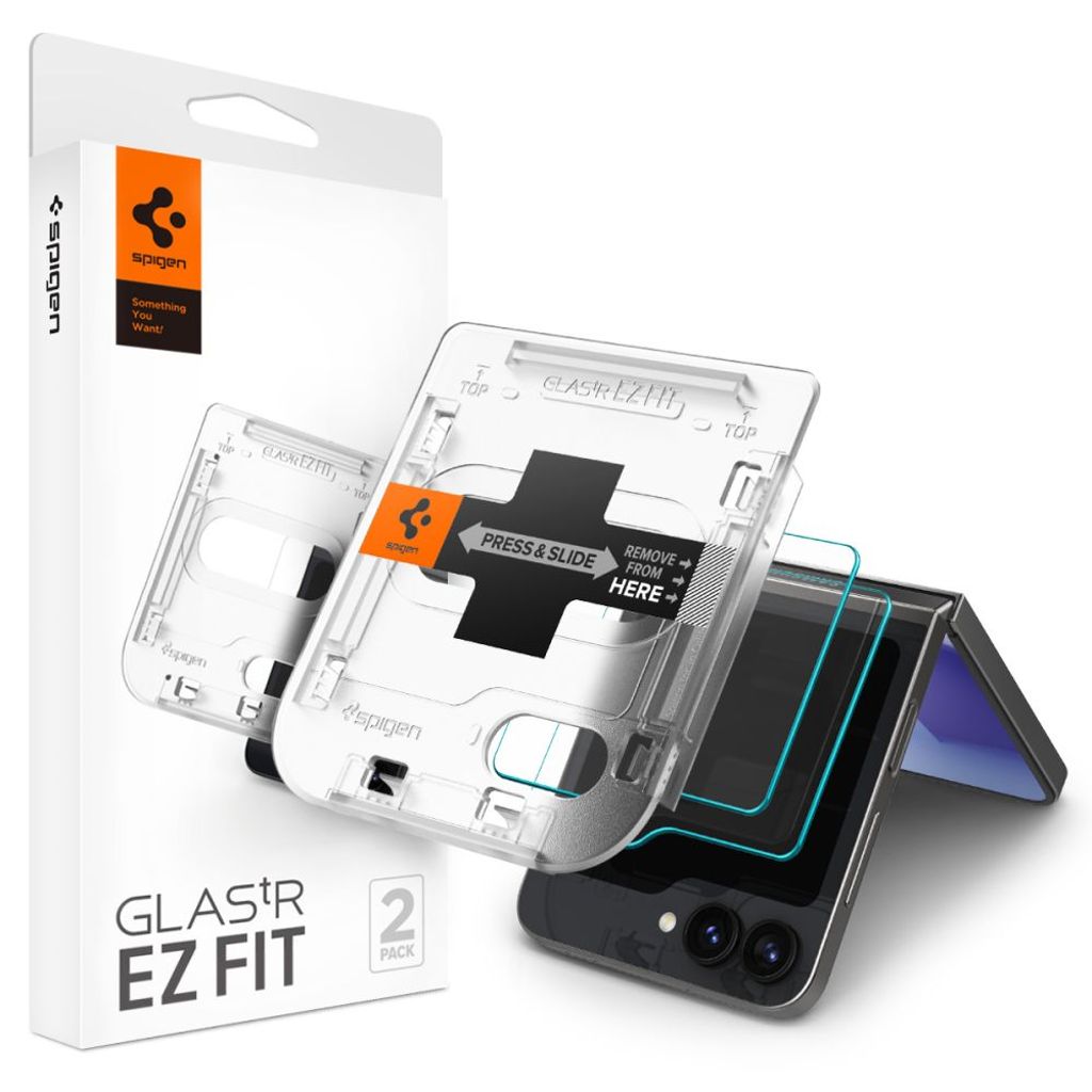 Spigen Glas.tR EZ Fit 2-Pack Näytönsuoja Samsung Galaxy Z Flip 6
