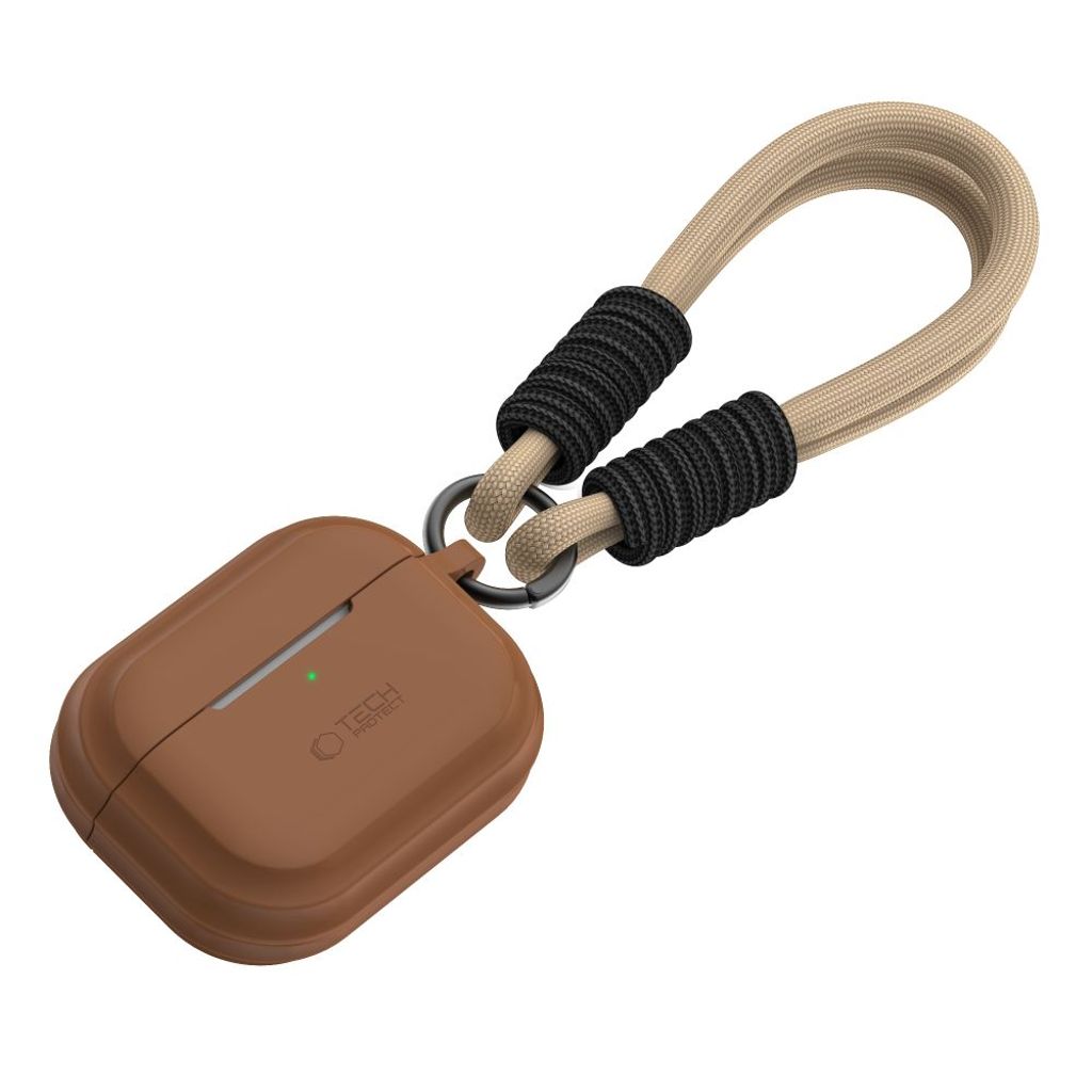 Tech-Protect Silicone Rope Case for AirPods Pro 1 / 2 - Brown