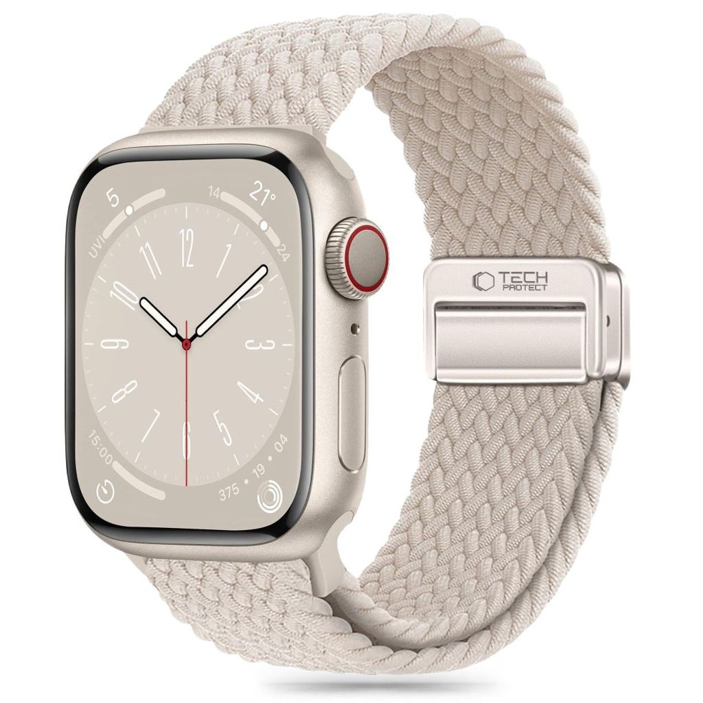 Tech-Protect Nylonmag Klokkereim til Apple Watch 42/44/45/49 mm - Beige