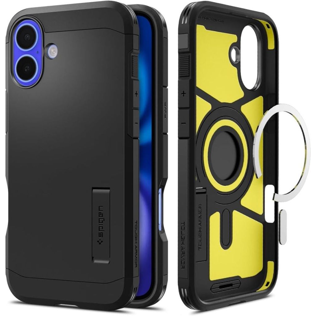 Spigen Tough Armor MagSafe Case for iPhone 16 - Black
