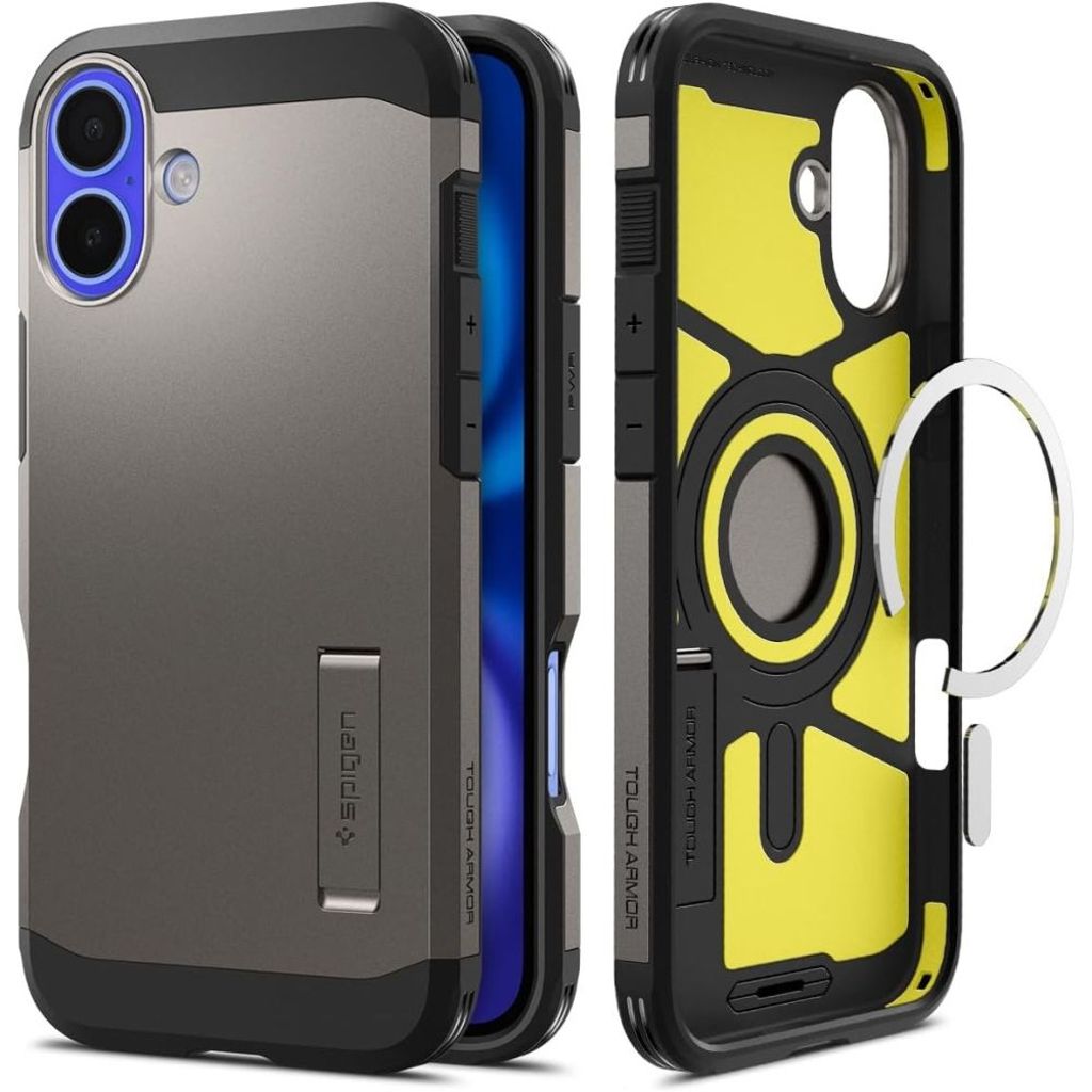 Spigen Tough Armor MagSafe Case for iPhone 16 - Gunmetal