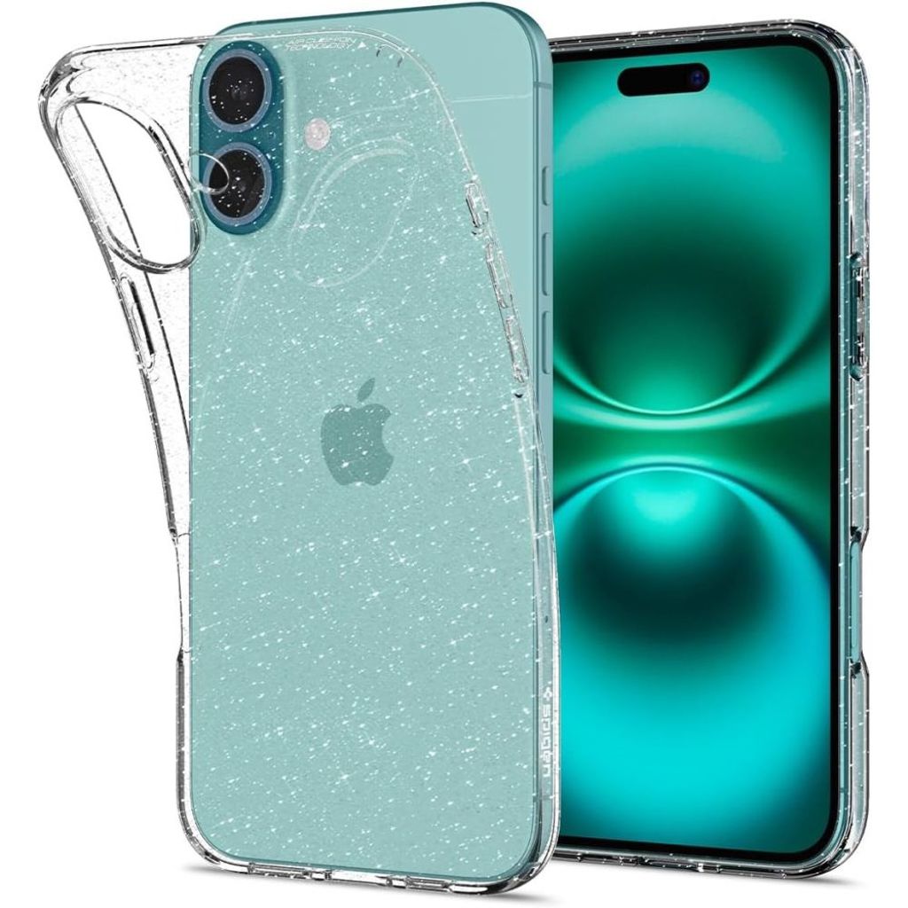 Spigen Liquid Crystal Case for iPhone 16 - Transparent Glitter