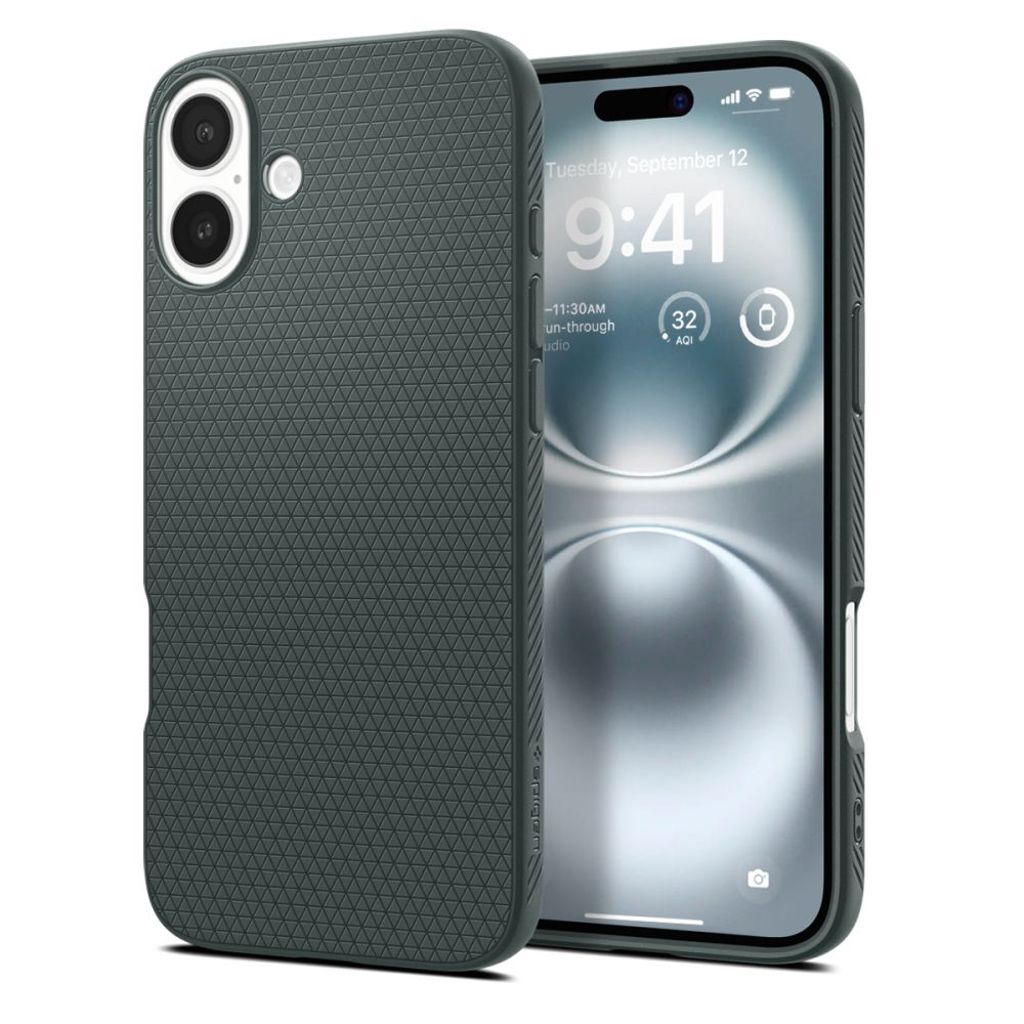 Spigen Liquid Air Case for iPhone 16 - Green