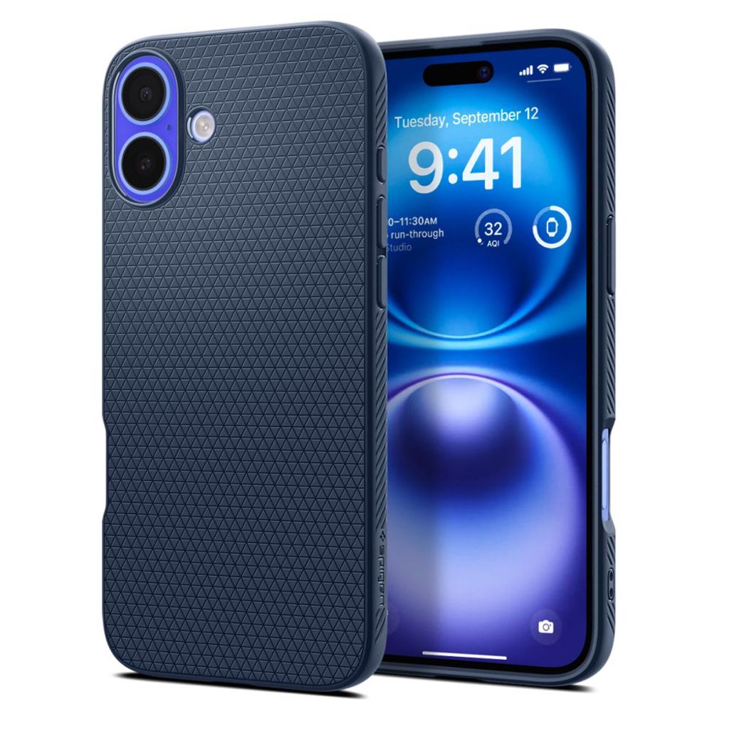 Spigen Liquid Air Case for iPhone 16 - Blue