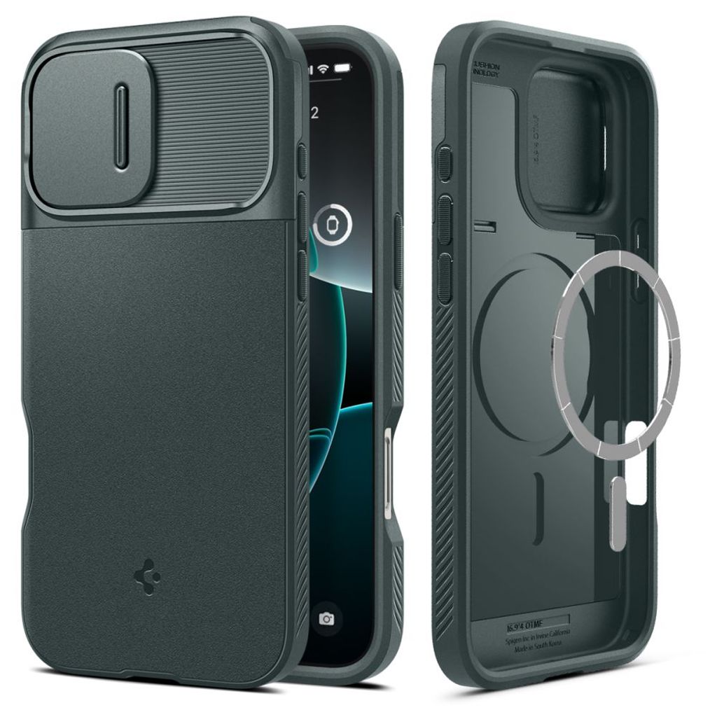 Spigen Optik Armor MagSafe Case for iPhone 16 Pro Max - Green