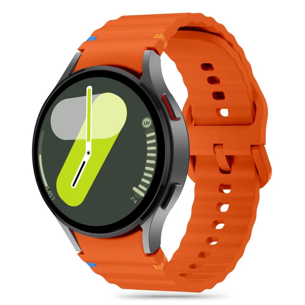 Tech-Protect Silicone Sport Urrem til Samsung Galaxy Watch 4/5/5 Pro/6/7/FE - Orange