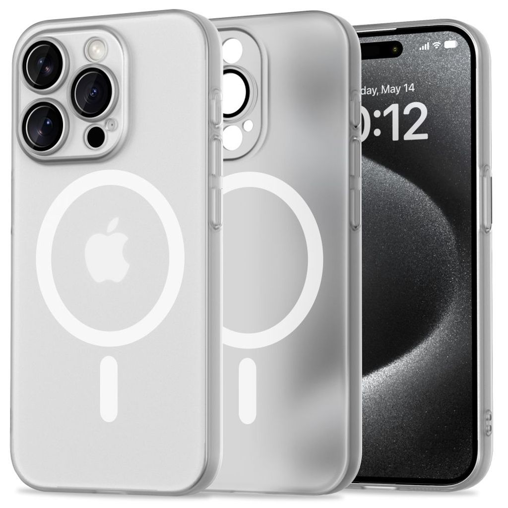 Tech-Protect MagSlim MagSafe Case for iPhone 15 Pro - White