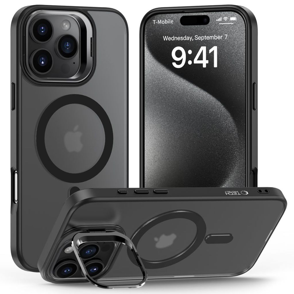 Tech-Protect MagStand MagSafe Case for iPhone 16 Pro - Semi Transparent