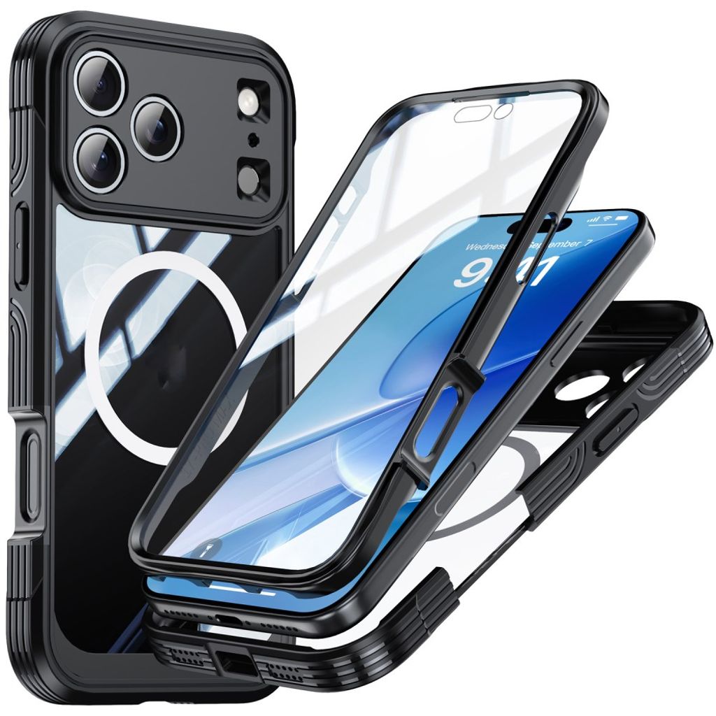 iPhone 17 Pro Skal + Skärmskydd - Svart