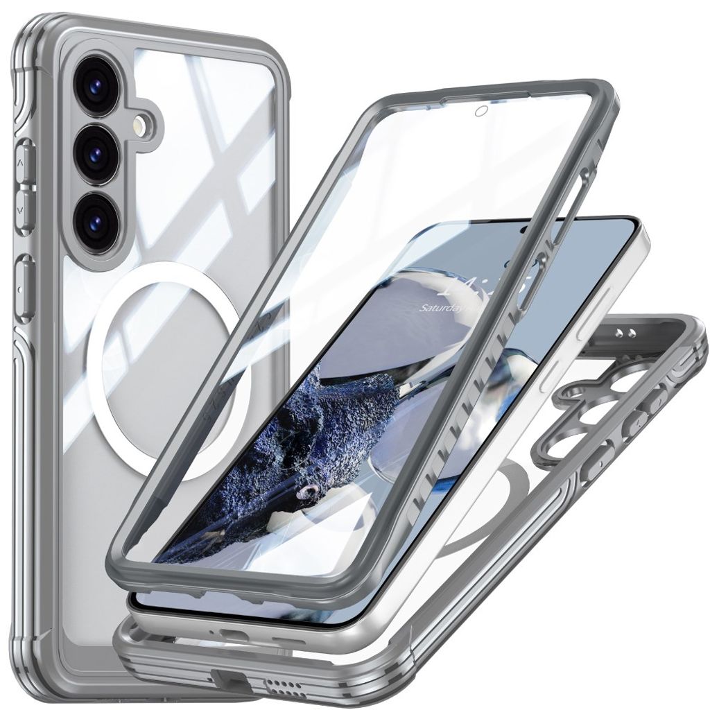 Samsung Galaxy S25 FE Skal + Skärmskydd - Grå