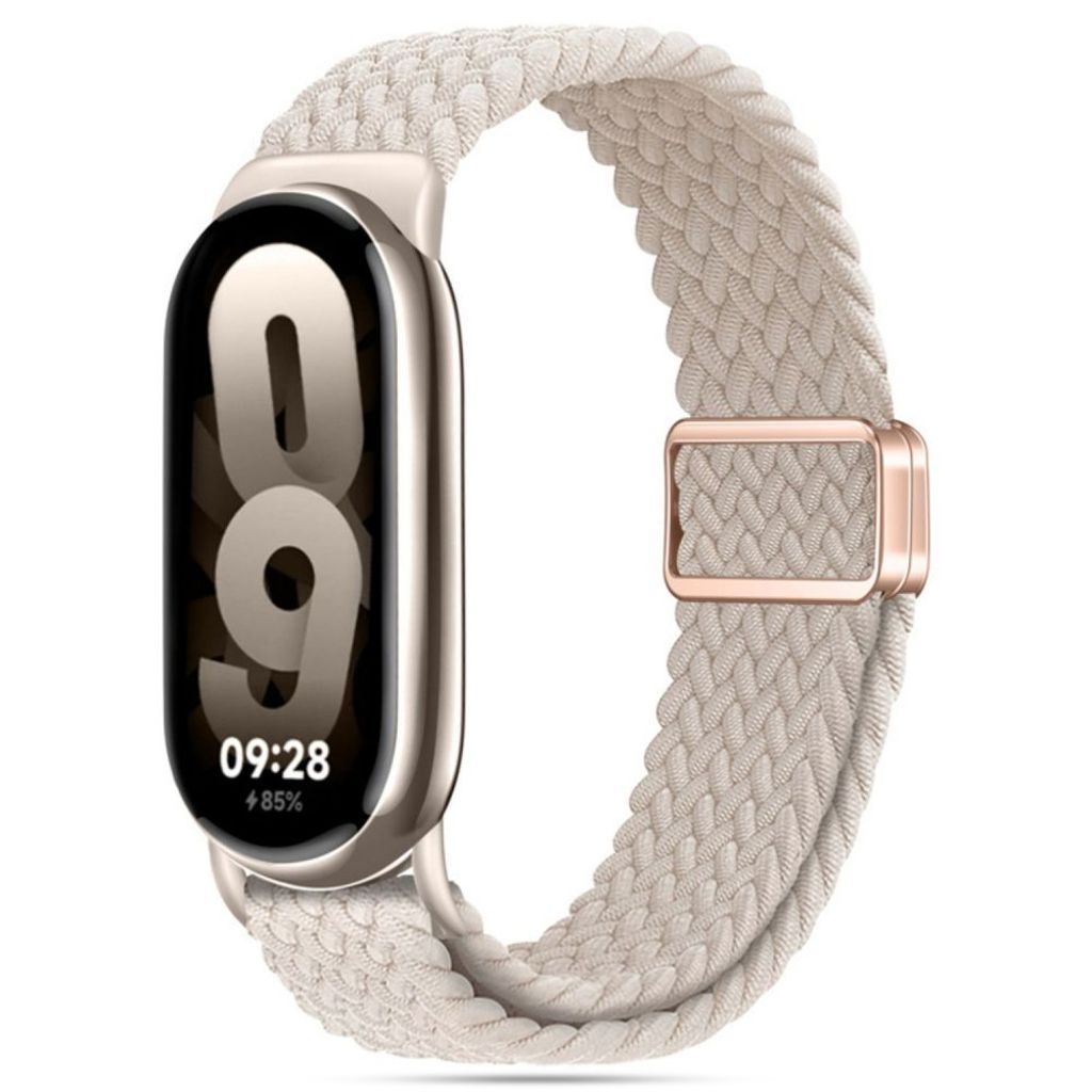 Tech-Protect NylonMag Kockarmband till Xiaomi Smart Band 8/9/NFC - Beige
