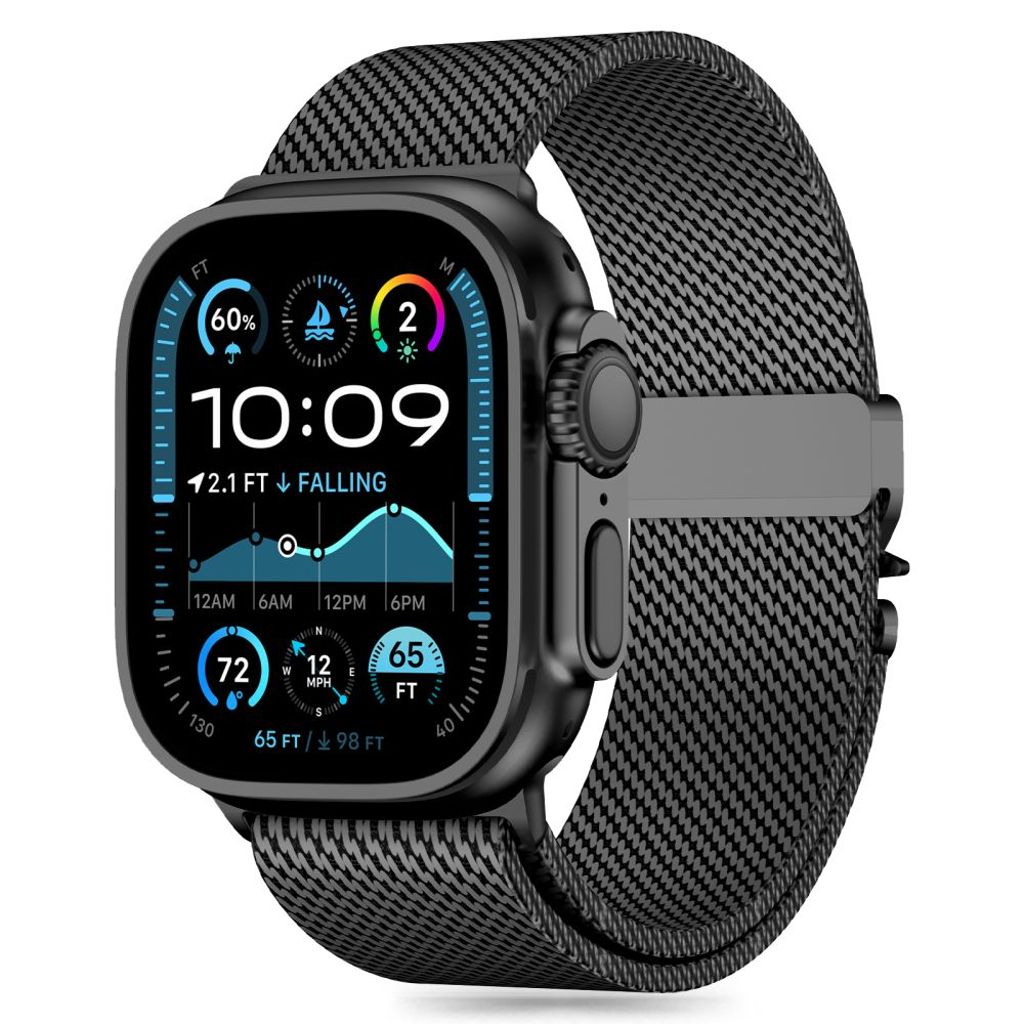 Tech-Protect Milano Klokkereim til Apple Watch 44/45/46/49 mm - Svart